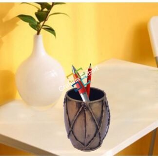 Beautiful/ Antique Handcraft Dholak/Drum pen holder stand/Desk Organiser