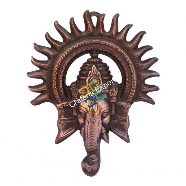 Lord Ganesha with sun wall hanging showpiece for decor/gifts - Image 4
