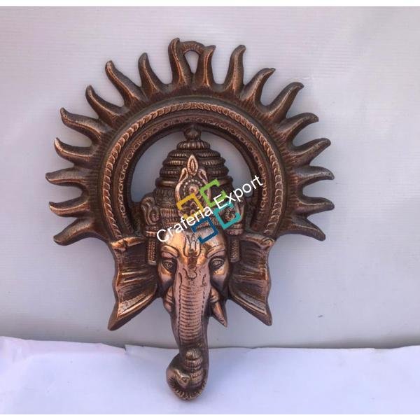 Lord Ganesha with sun wall hanging showpiece for decor/gifts - Image 2