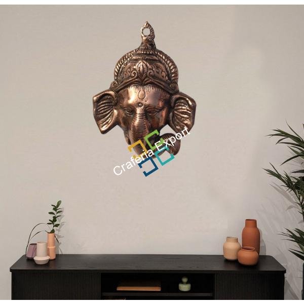 Baby Ganesha Face Idol for wall decor /gifts purpose showpiece