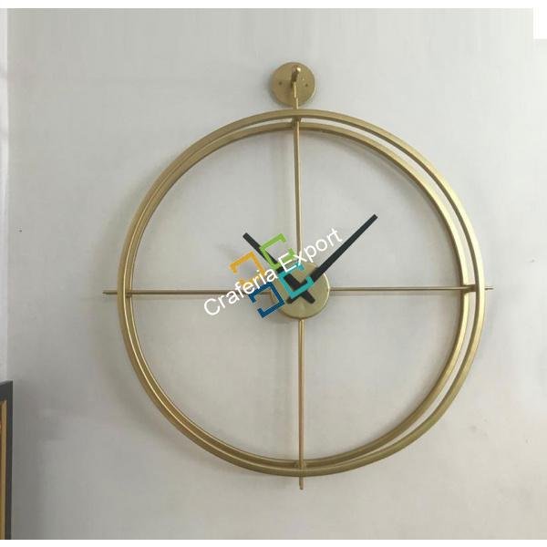 Modern Minimalist Golden Wall Clock Home Decor - Image 4