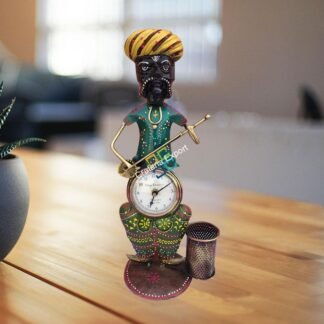 Antique Rajasthani showpiece 1 compartment watch plus pen stand