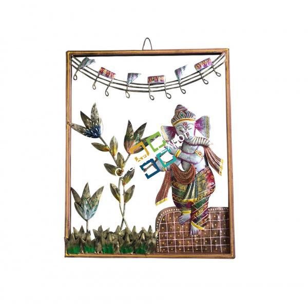 Bansuri Ganesh Wall Hanging Handicraft For Home decor And Gift Items - Image 2