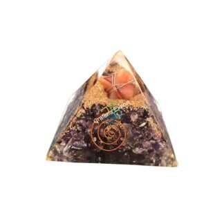 Energized Pyramid Clear Crystal Gemstone Showpiece