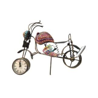 Antique Bullet Motorbike Table Top Clock Decorative Showpiece Gift