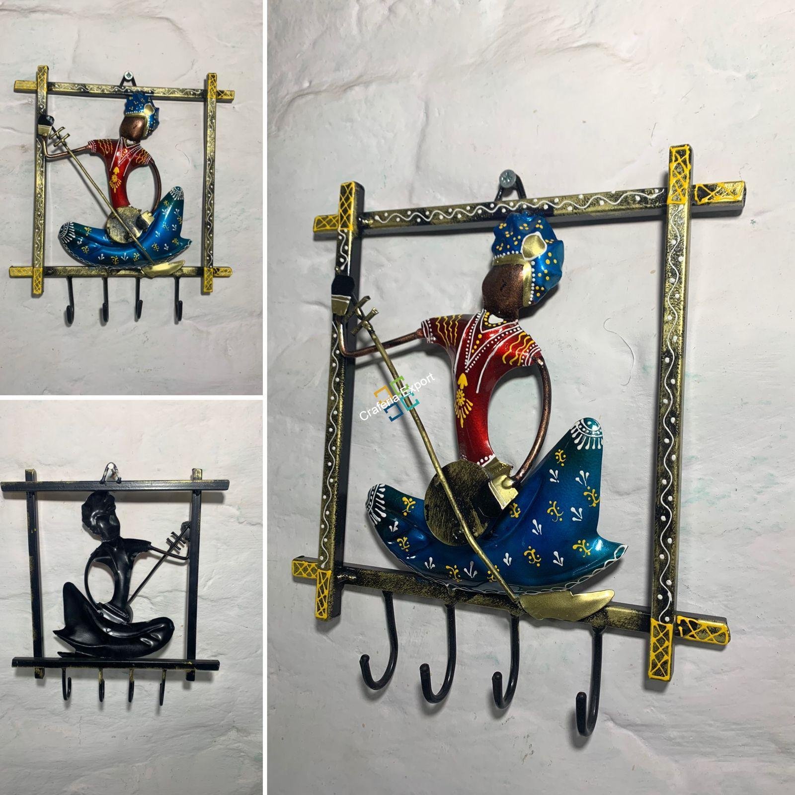 Musician metal key holder wall decorative handicraft - Image 4