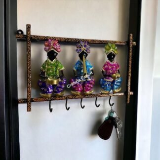 Rajasthani Musical Wall Panel with Key Holder for home wall Decor , office decorative with key organizer