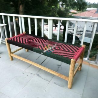 Traditional Wooden Bench | Small charpai Cot for home, baclony and garden for sitting