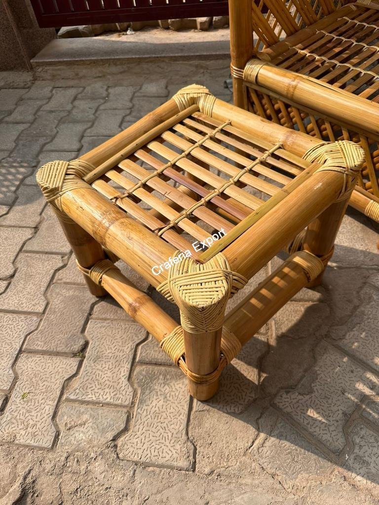 Eco-friendly Bamboo Chair table sofa furniture set for living room, café, restaurant, office- natural brown color - Image 6