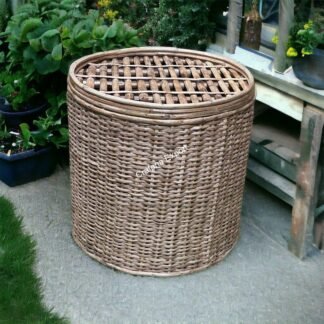 Rattan Cane Sitting Stool/ Side Table /Round Ottoman for Living Room/Balcony/Garden Home Decor