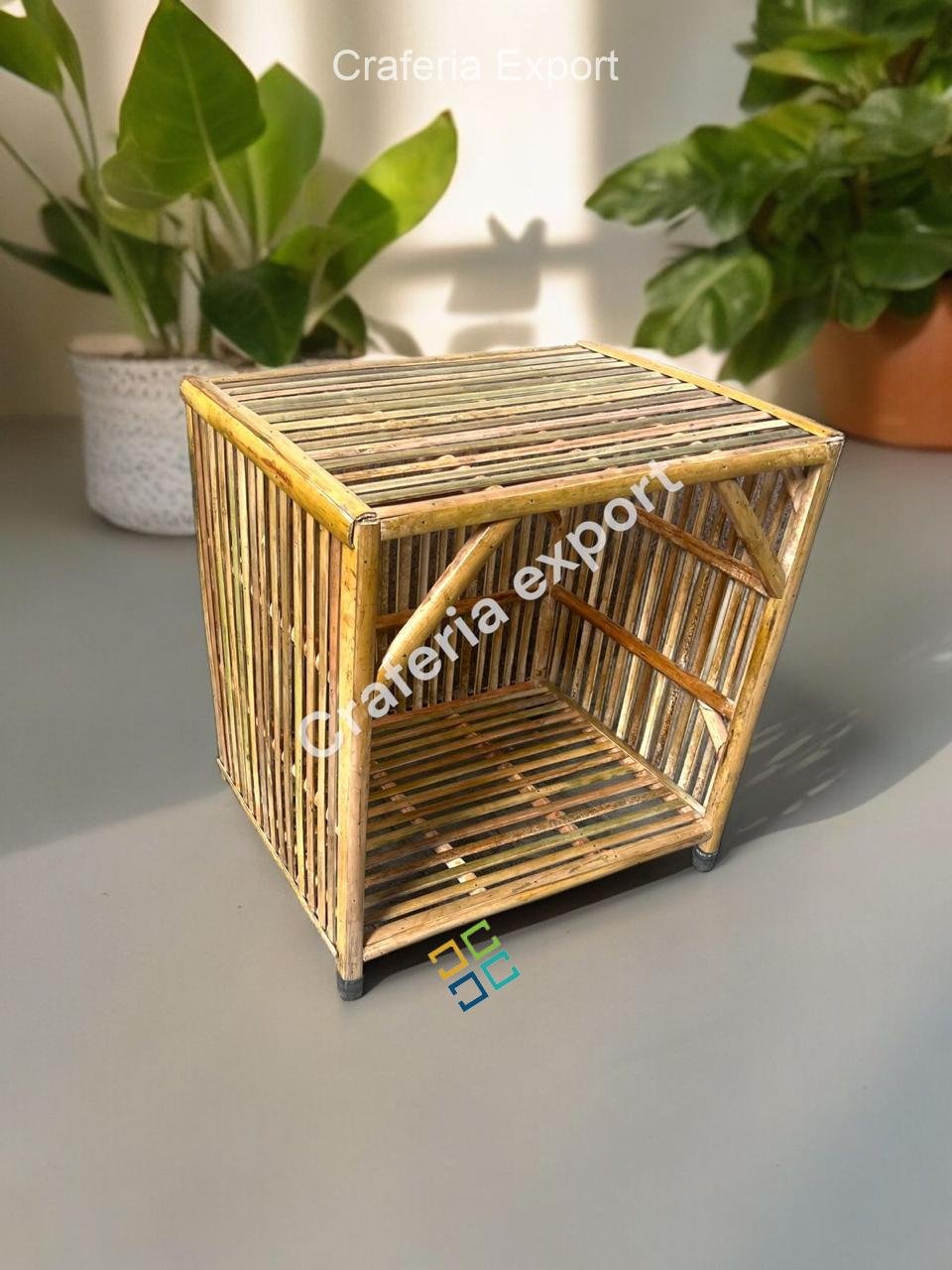 Bamboo Cane Rack/Storage box/Basket for Multipurpose use Indoor Outdoor