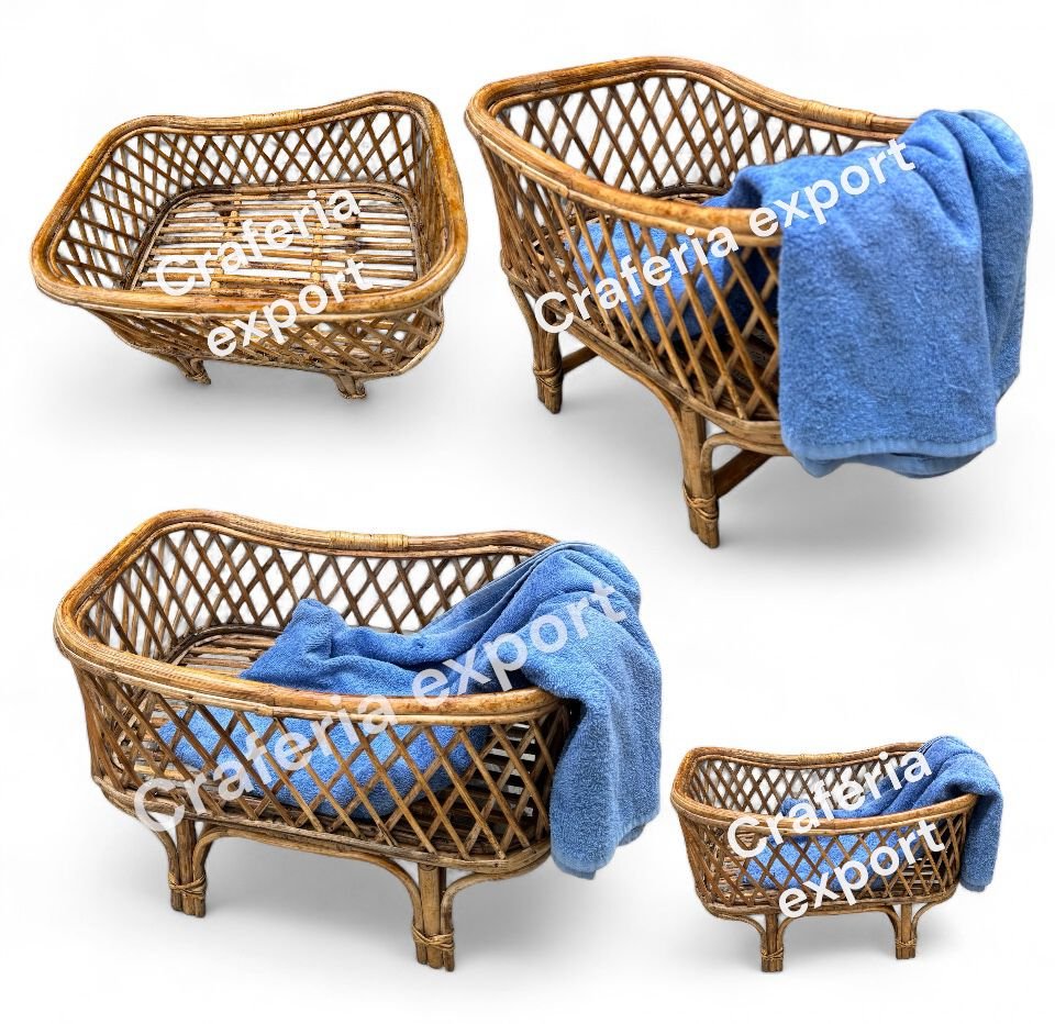Cane Bamboo Posing Basket /Bed for Newborn Baby Photography Photoshoot & Sitters Rattan Baskets - Image 3