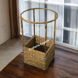 Cane Air Balloon Basket for Baby Props | Bamboo Balloon Basket for Decorative -Event/ Birthday Parties
