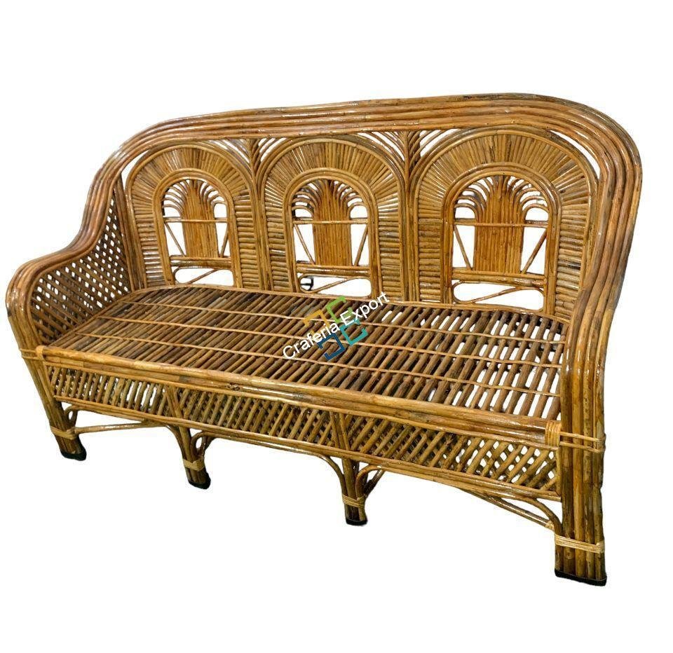 Cane Rattan Wicker Sofa Set Furniture For Living Room - Image 4