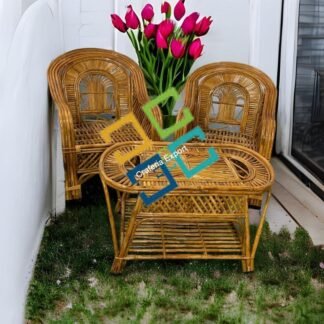 Cane Rattan Chairs with Table Set Furniture for Living Room/Balcony/Garden