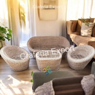 Cane Apple Chairs Table Furniture Set For Living Room, Balcony , Cafe, Hotel