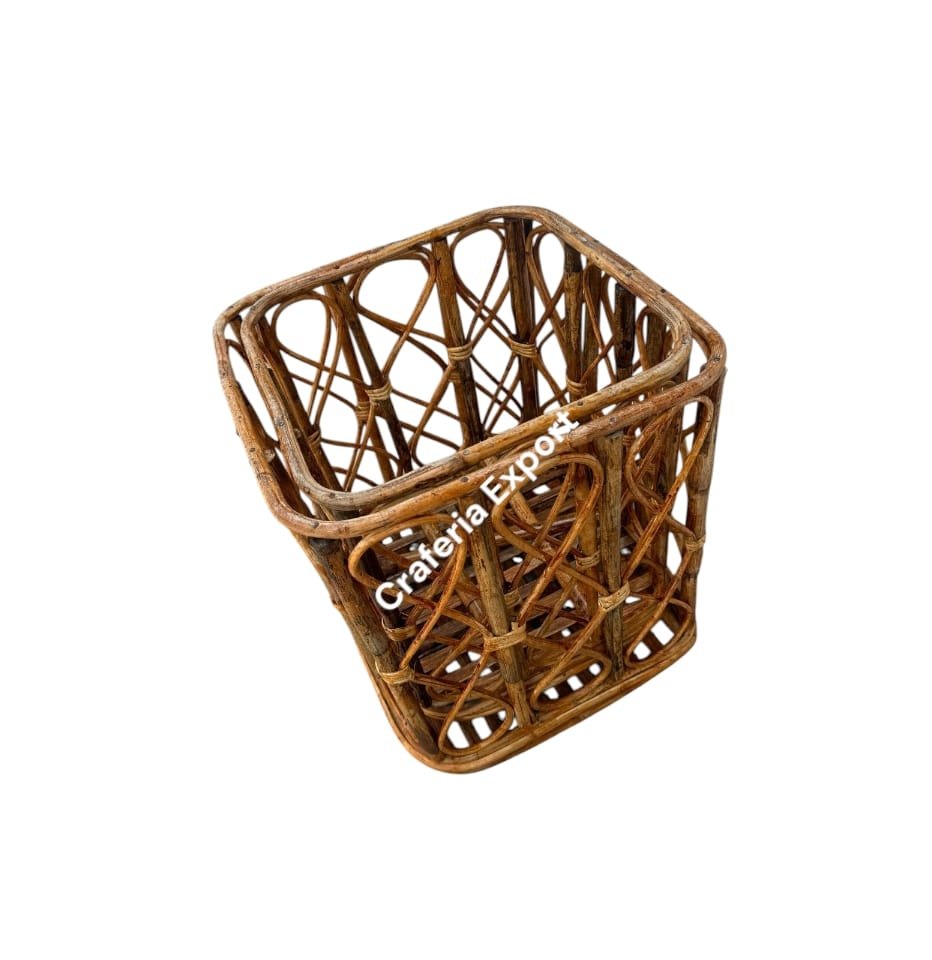 Cane Combo Stools for living room/ garden/Round Sitting Stools for Balcony/ Bamboo Stools (16 by 17inch , 14 by 15inch) - Image 6