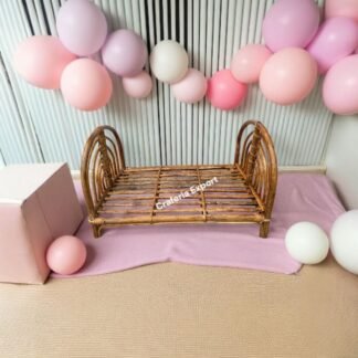 Bamboo Cane Newborns Bed / Basket / Infant Girl Photography Props / Posing basket for Photography / Cane Cradle Bed